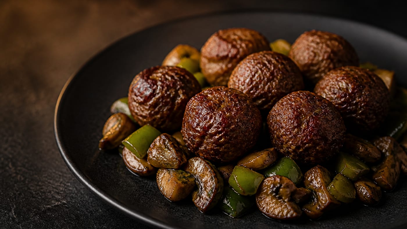 Elk or bison meatballs